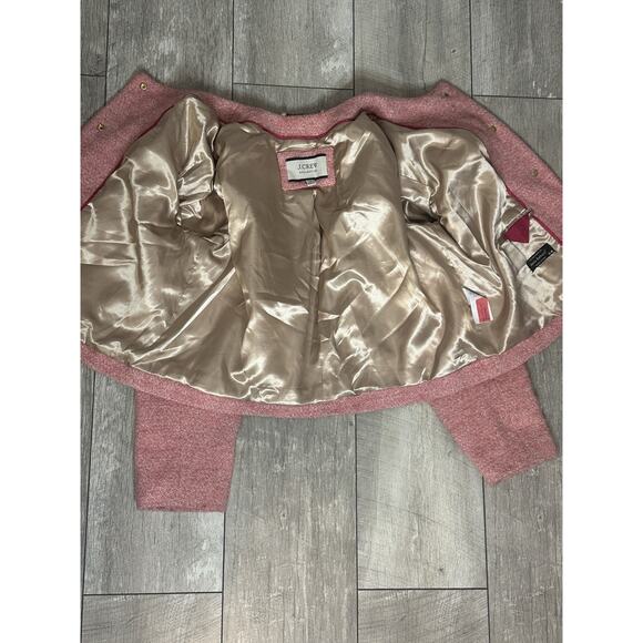 J.Crew Collection Cropped Boucle Lady Jacket Mario Bellucci® BJ941 Pink 16 - Picture 11 of 16